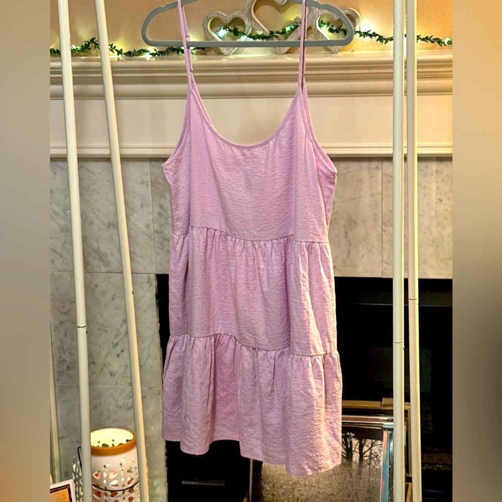 NWT COTTON ON Pinkish-purple spaghetti strap mini dress in XL